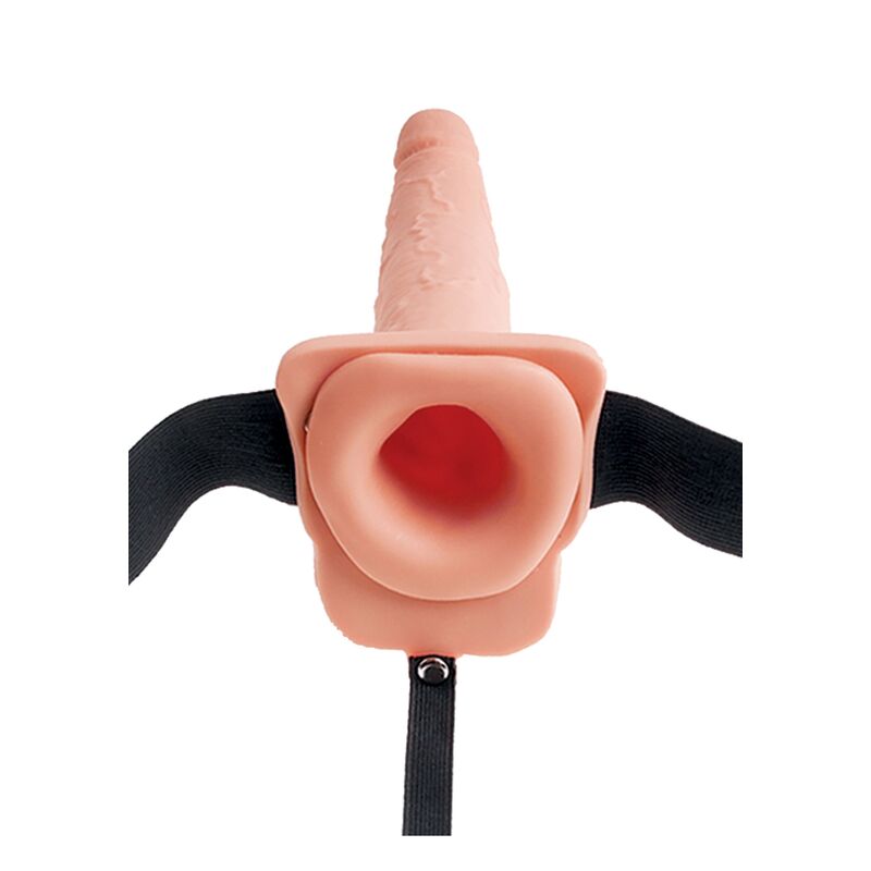 Adjustable Realistic Penis Harness with Ejaculating Balls 19cm