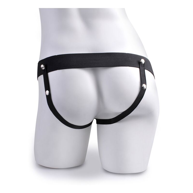Adjustable Realistic Penis Harness with Ejaculating Balls 19cm