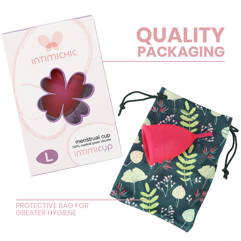 Medical silicone menstrual cup - size L