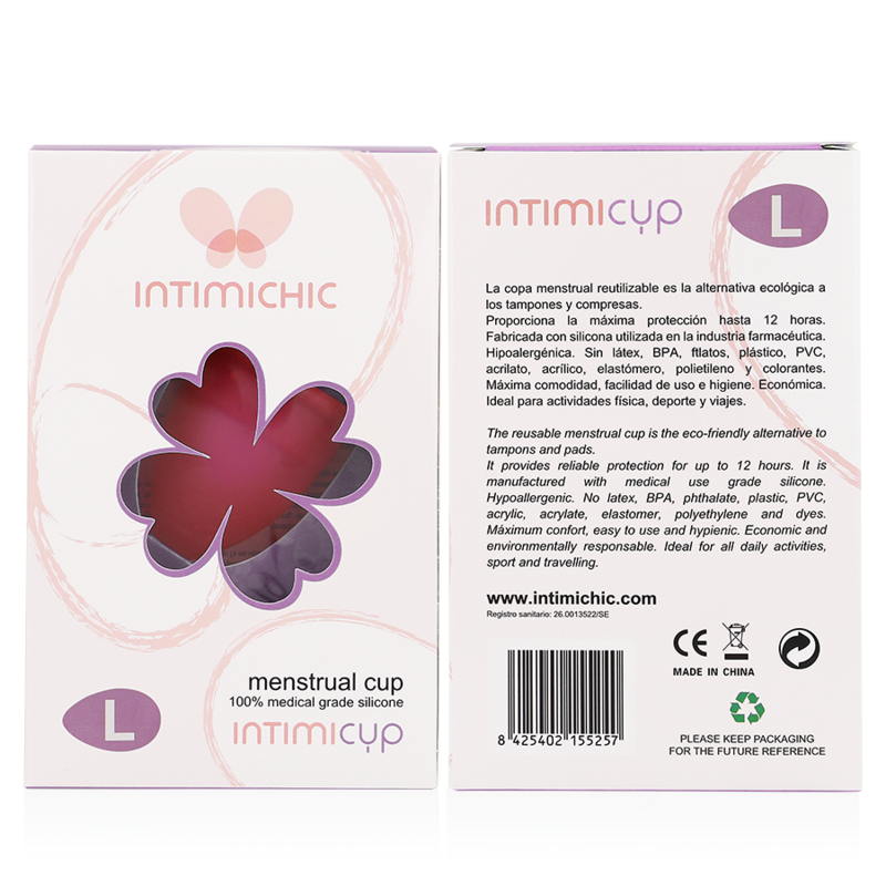 Coupe menstruelle en silicone médicale - taille l