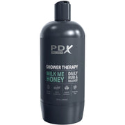 Masturbator stroker discreet design of milk me honey shampoo bottle