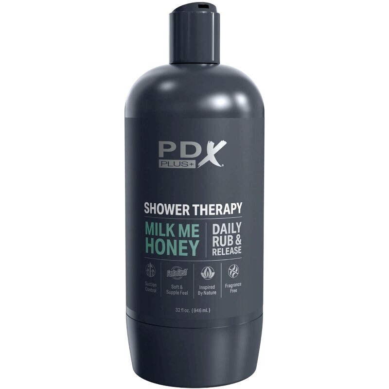 Masturbator stroker discreet design of milk me honey shampoo bottle