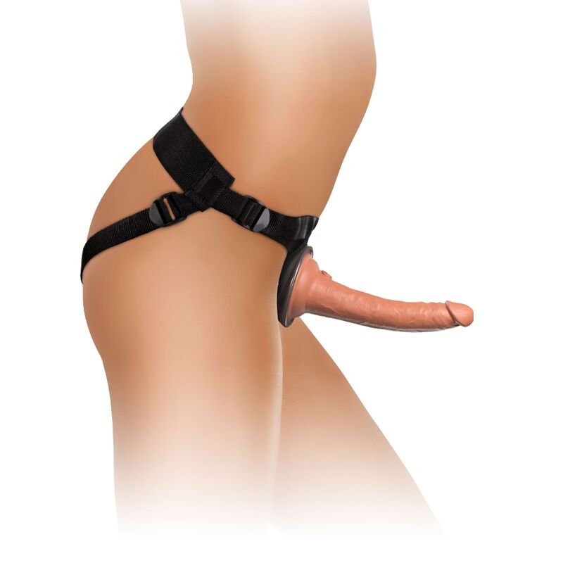 Elite Comfortable Adjustable Harness with 7" Dildo
