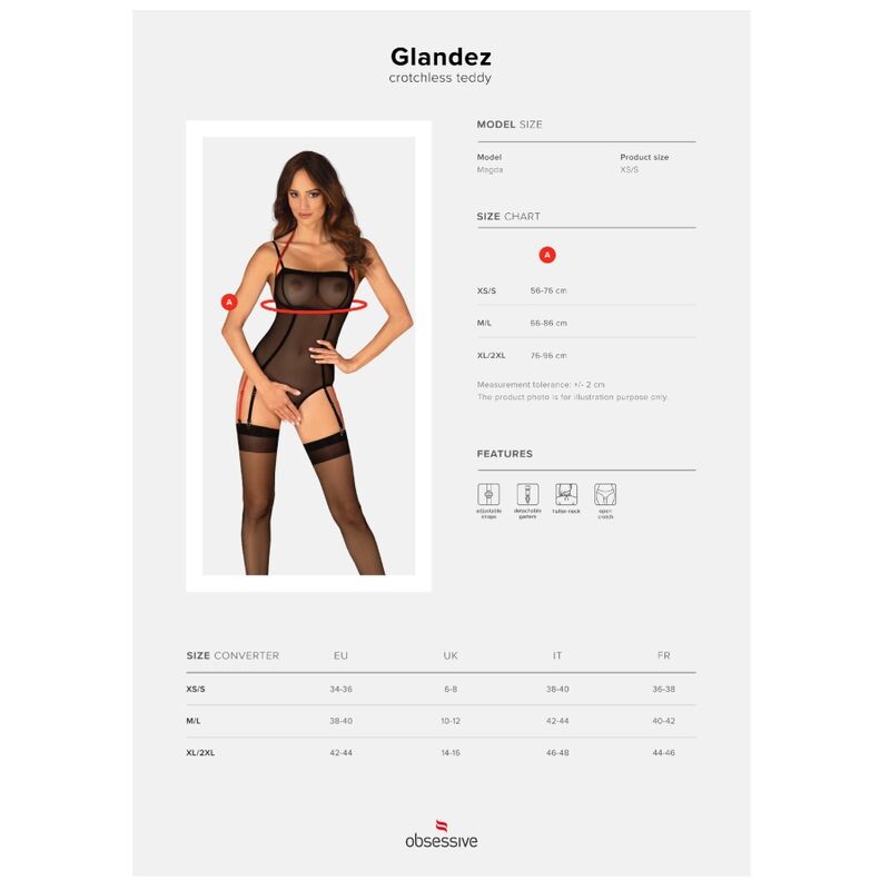 Glandez teddy crotchless m/l