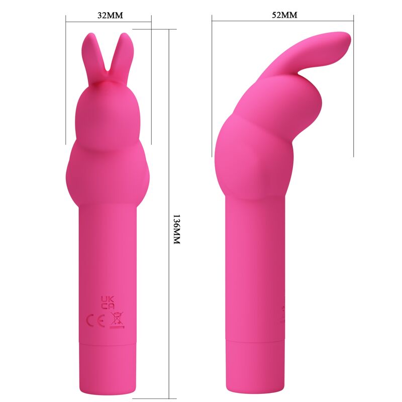 Gerardo Fuschia Rabbit Silicone Vibrator