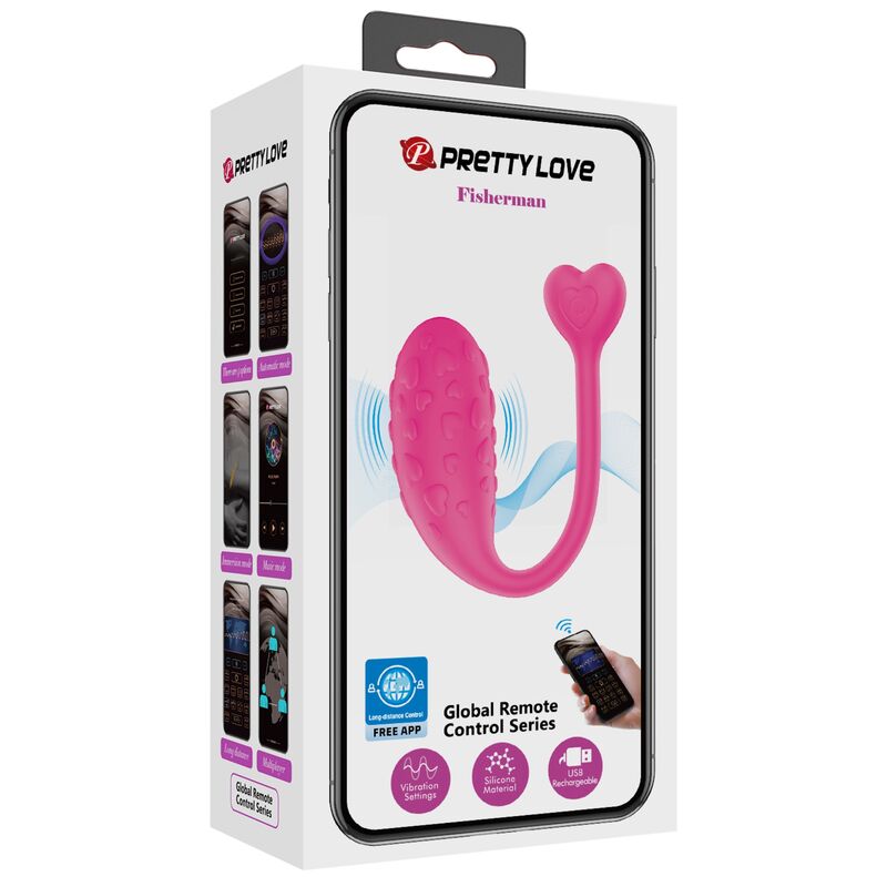 Fisher Pink Vibrating Egg App Controlled