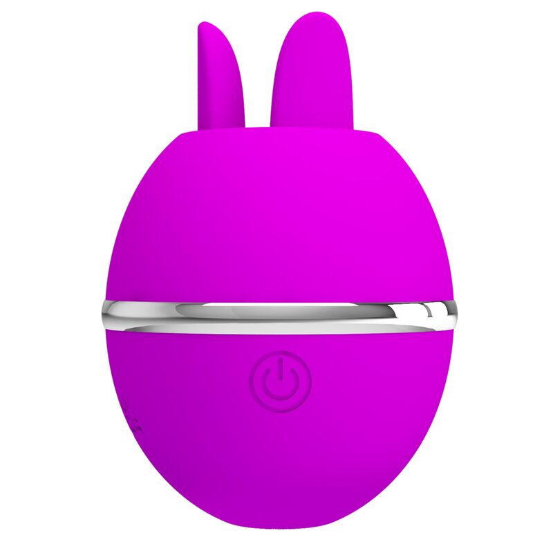 Purple gemini ball round silicone vibrator