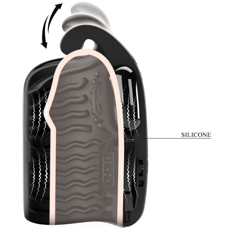 Manual masturbator for rechargeable glans vibrator