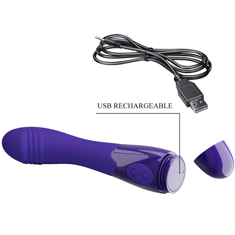 Elemental youth purple vibrator dildo