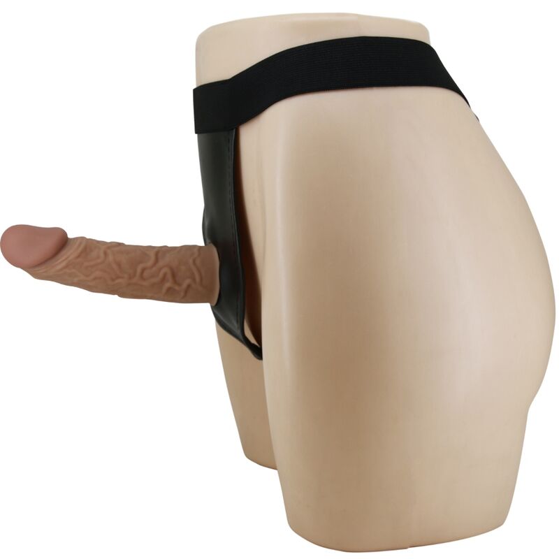 Harness briefs with didlo included