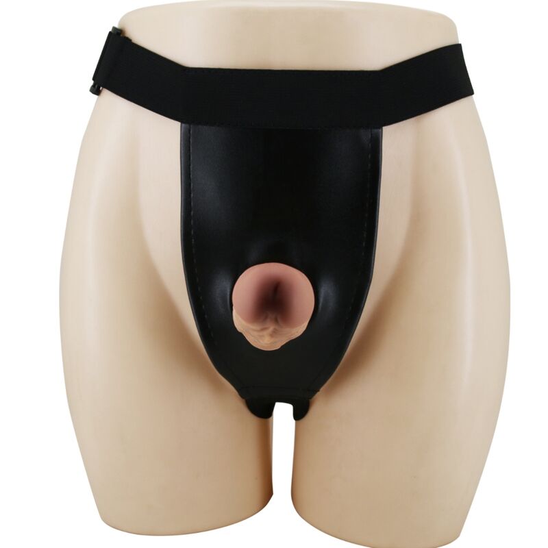 Harness briefs with didlo included