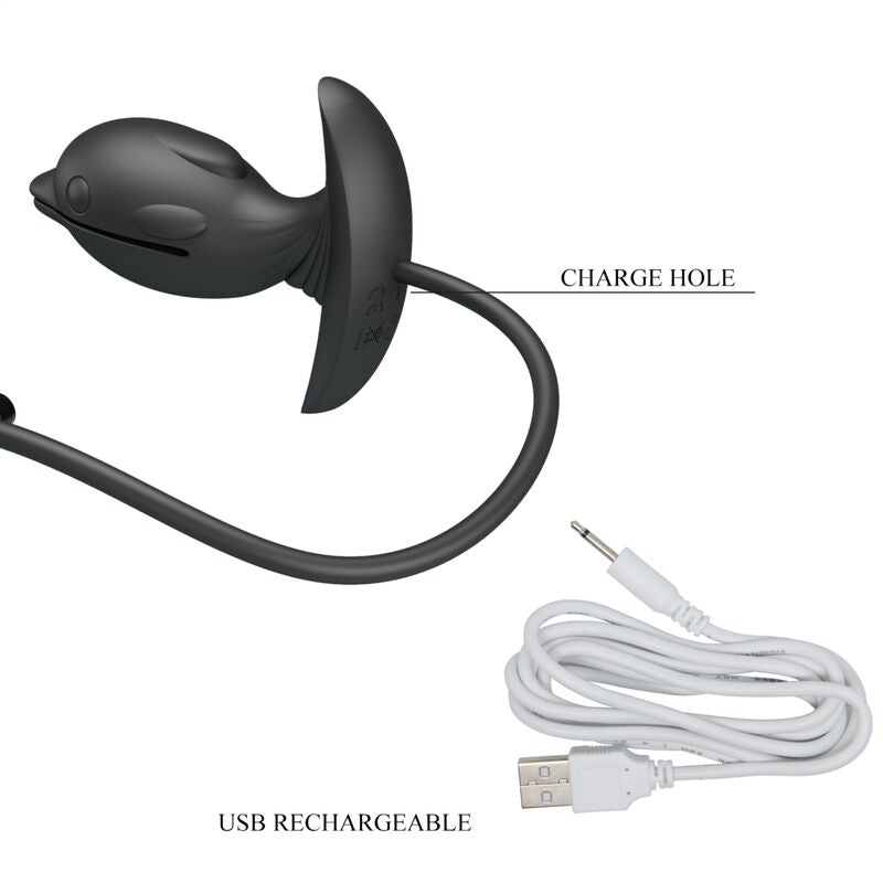 Inflatable &amp; Rechargeable Dolphin Anal Plug