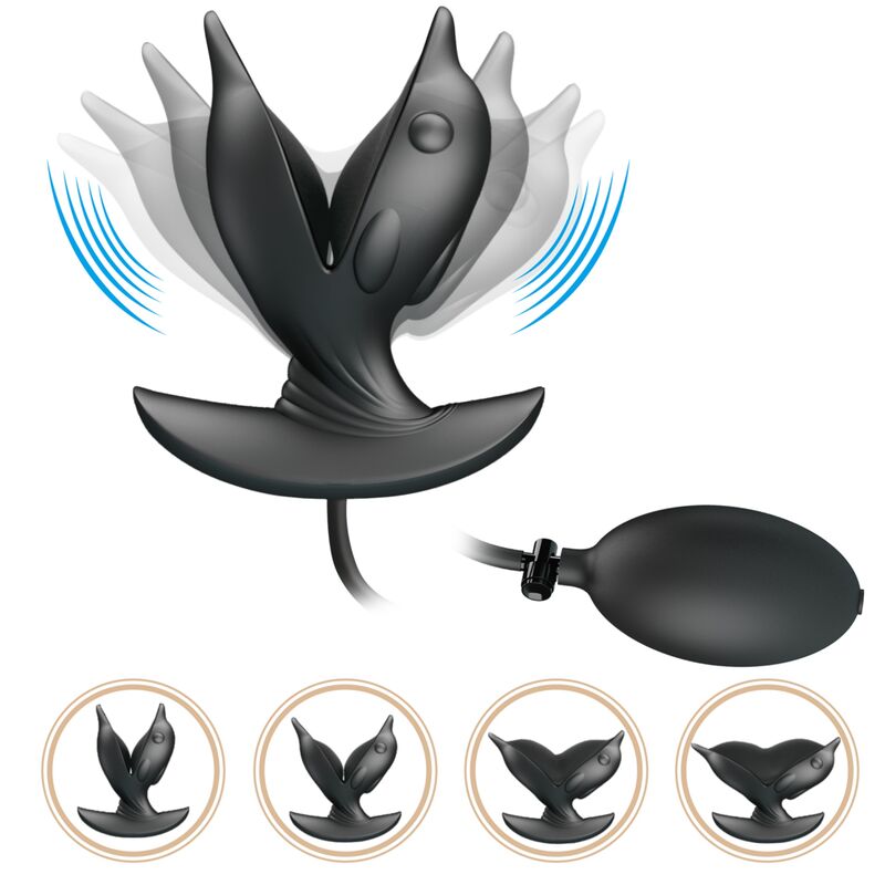 Plug anal delfin gonflable & rechargeable