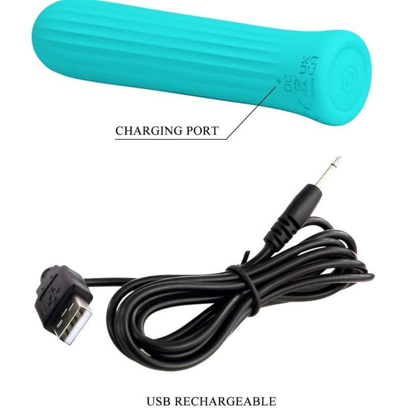 White vibrator stimulator blue