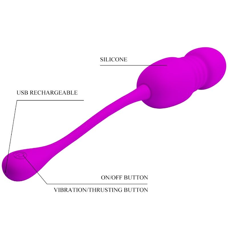 Oeuf vibrant rechargeable callie violet