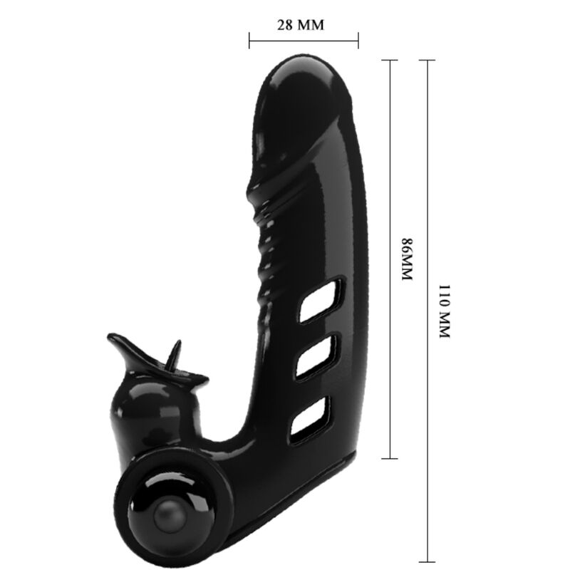 Corbin Black Vibrator Finger Cover