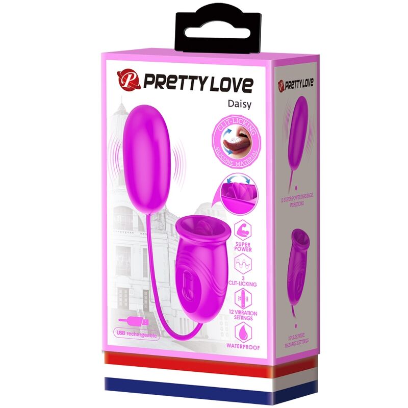 Vibrateur rechargeable daisy dual egg violet