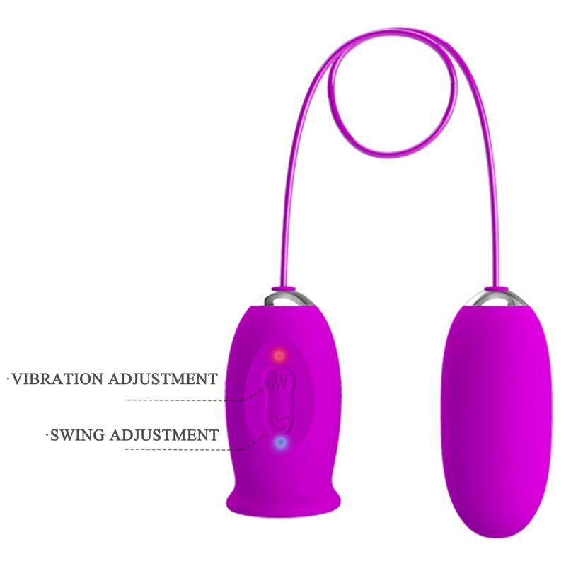 Vibrateur rechargeable daisy dual egg violet