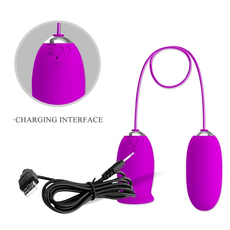 Vibrateur rechargeable daisy dual egg violet