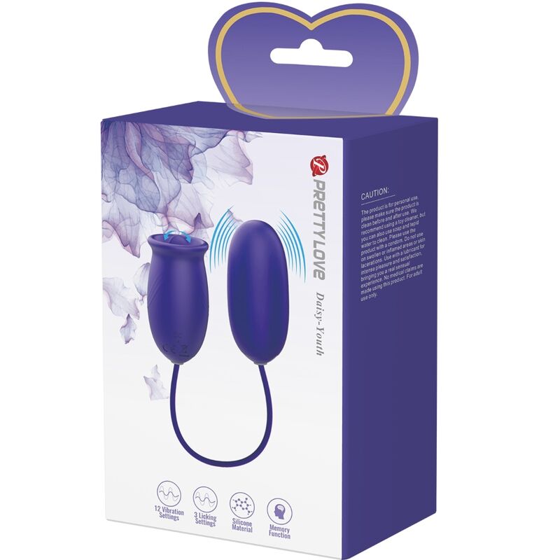 Stimulateur vibrateur rechargeable daisy youth violet