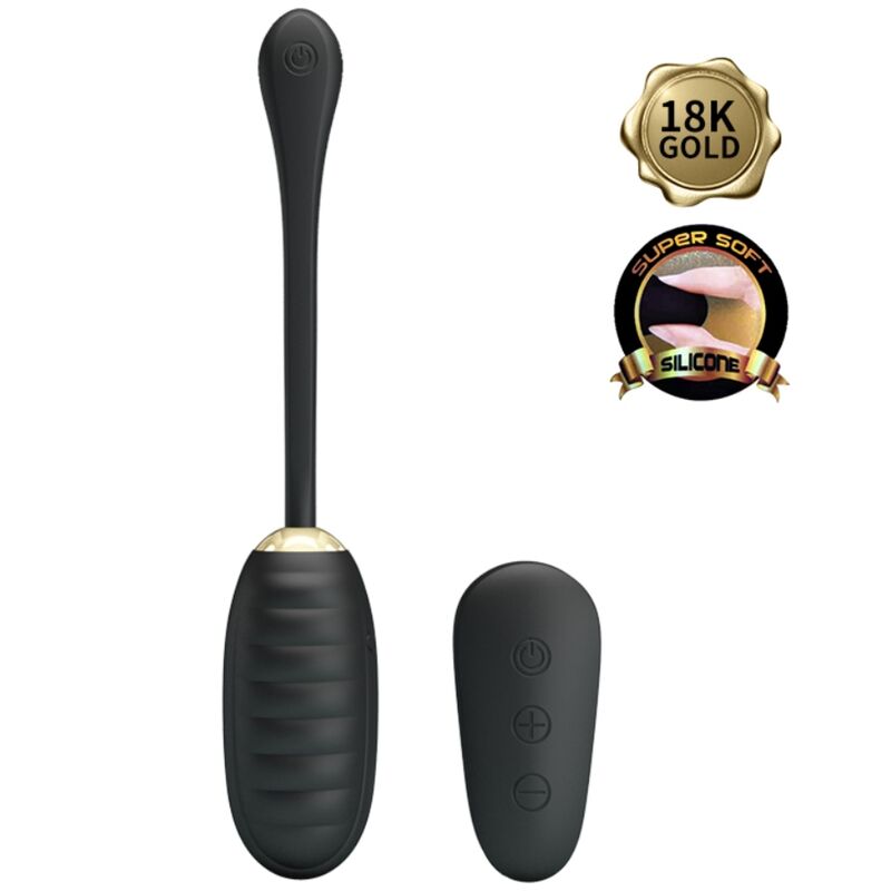 Doreen Luxury Rechargeable Vibrating Egg Black Remote Control