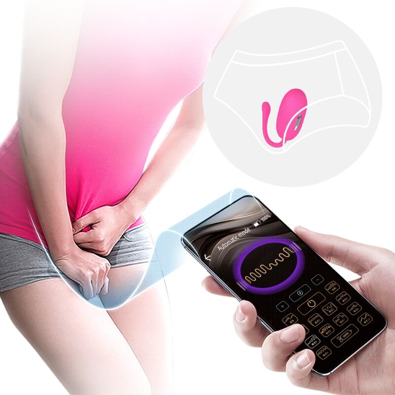 Oeuf vibrant rechargeable doreen magenta télécommande