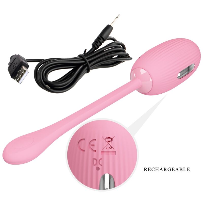 Oeuf vibrant rechargeable rose doreen