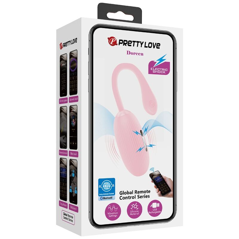 Oeuf vibrant rechargeable rose doreen