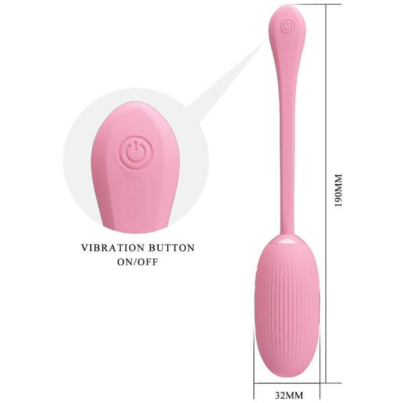 Oeuf vibrant rechargeable rose doreen