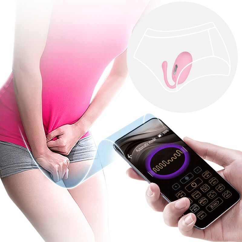 Oeuf vibrant rechargeable rose doreen