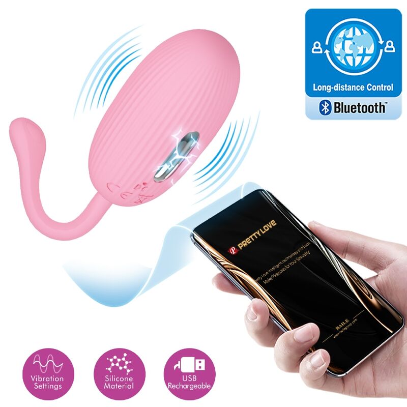 Oeuf vibrant rechargeable rose doreen
