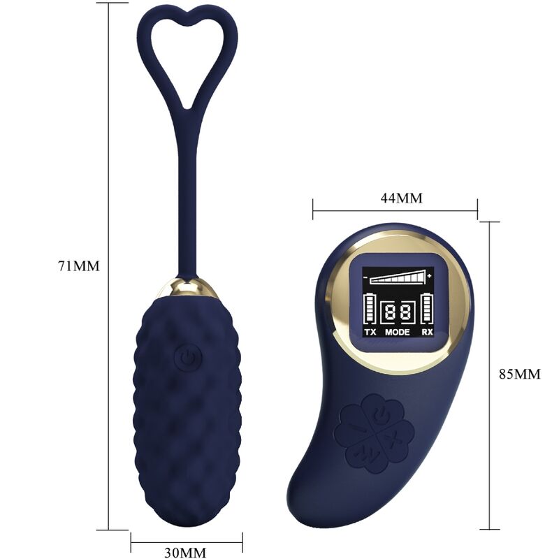 Vivian Blue Vibrating Egg with Remote Control