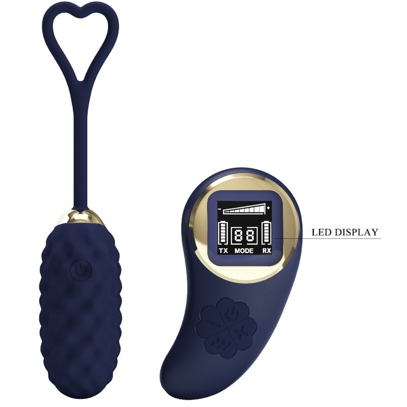 Vivian Blue Vibrating Egg with Remote Control