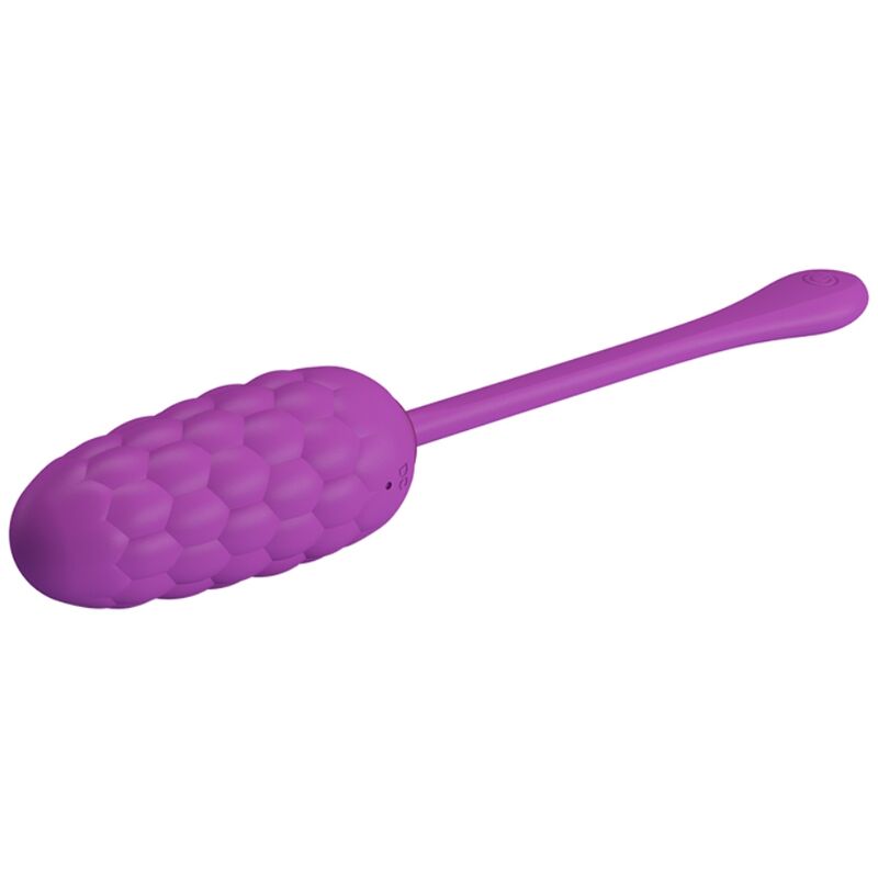 Rechargeable marine texture vibrating egg purple