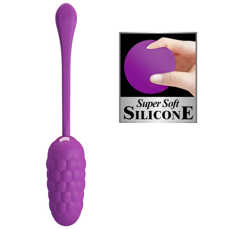 Rechargeable marine texture vibrating egg purple