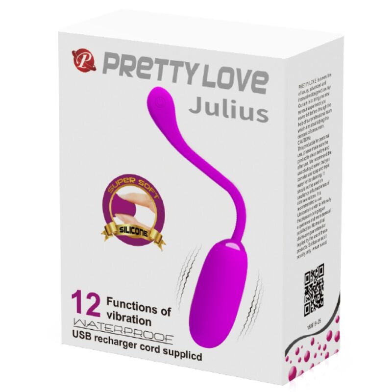 Oeuf vibrant julius imperméable-rechargeable violet