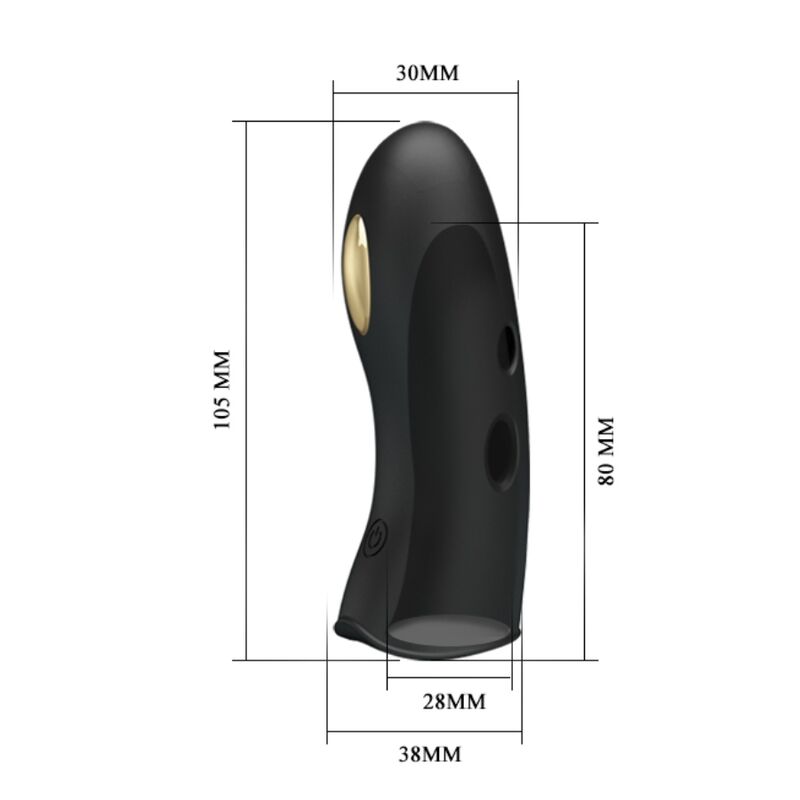 Marico black electrostimulator finger covers