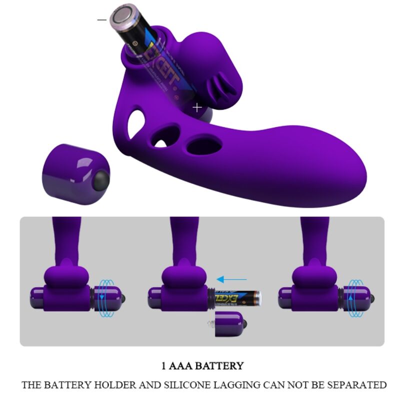 Orlando Purple Vibrator Finger Cover