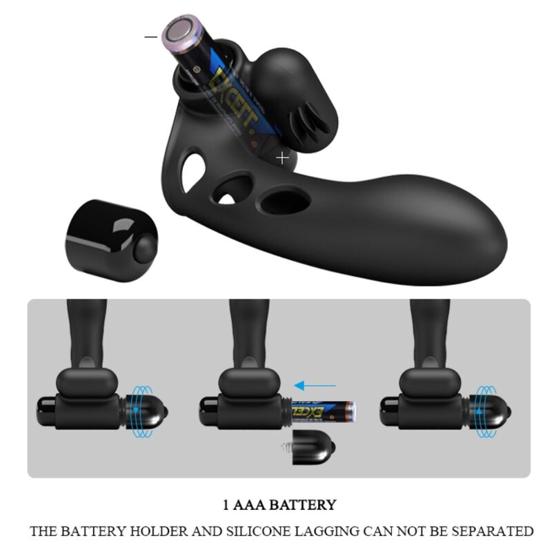 Orlando Black Vibrator Finger Cover