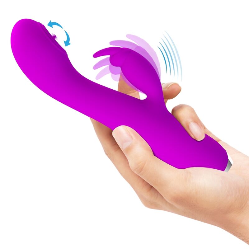 Rachel Rechargeable Vibrator with Suction Cup Purple