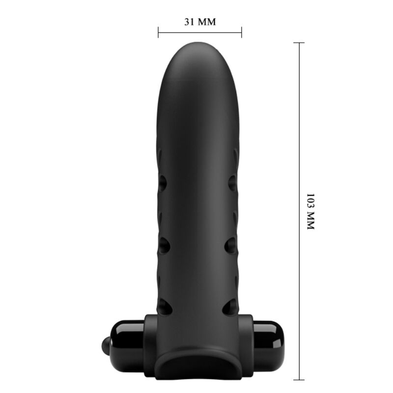 Vance Black Rabbit Vibrator Finger Cover