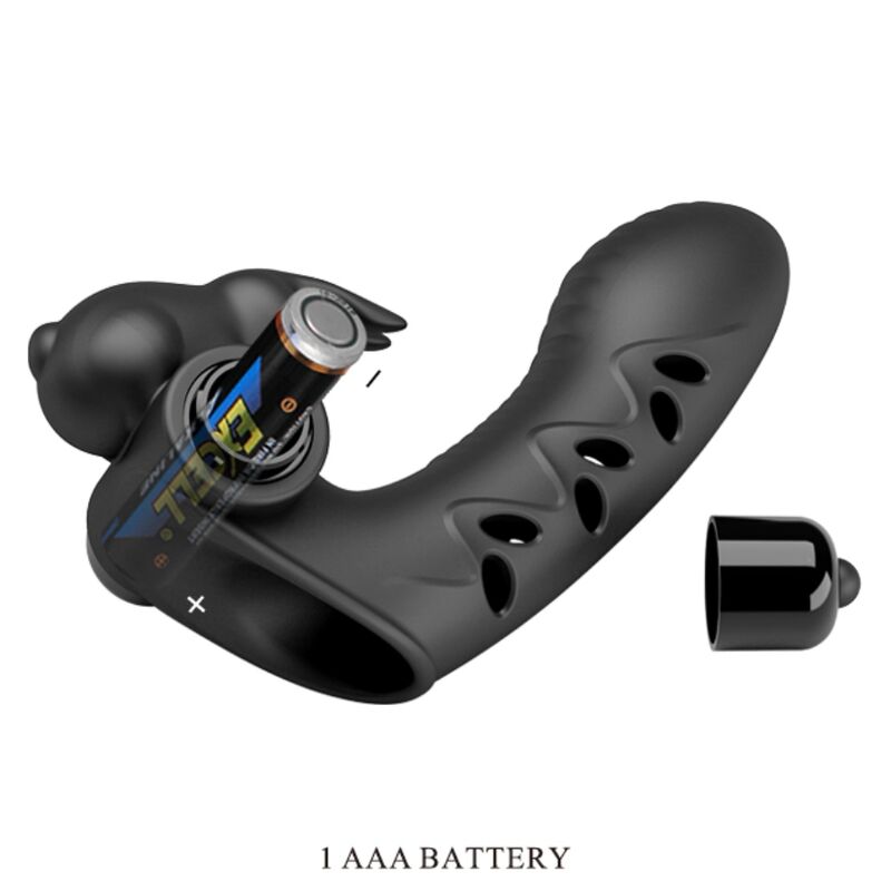 Vance Black Rabbit Vibrator Finger Cover