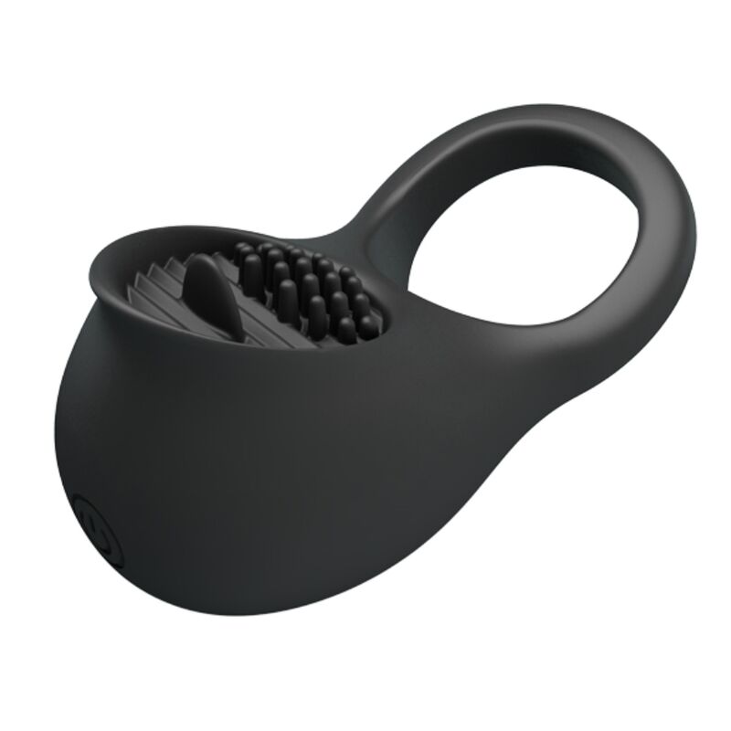 Vibrating penis ring with black tongue