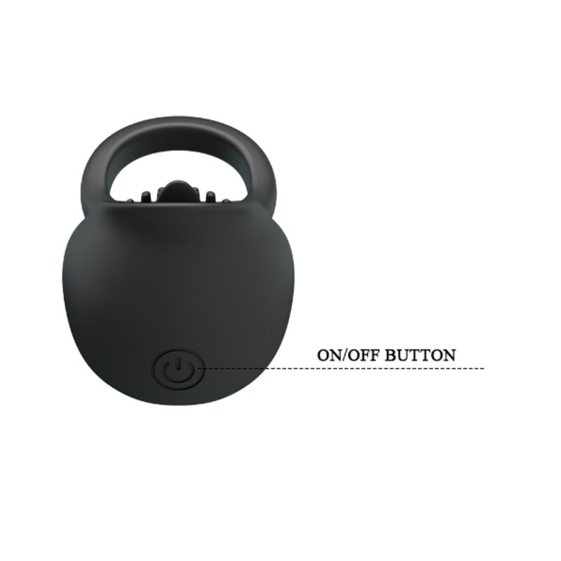 Vibrating penis ring with black tongue