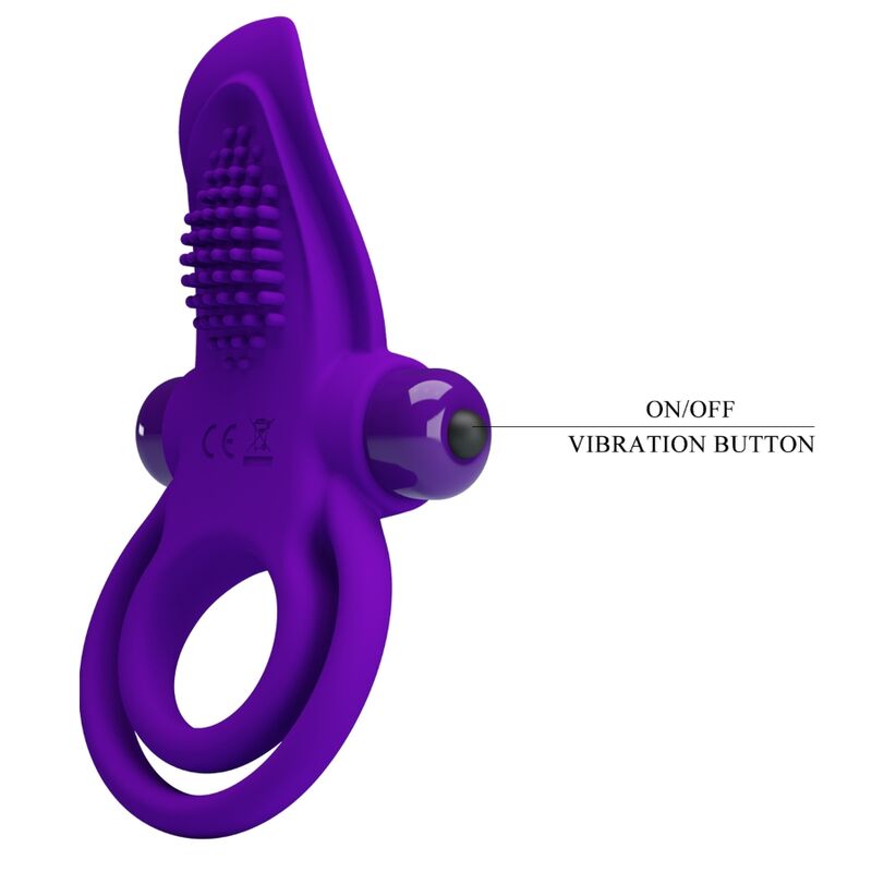 Purple Vibrating Penis Ring