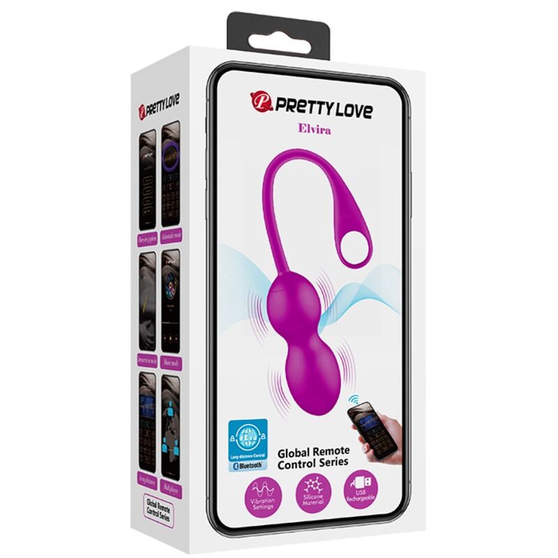 Elvira Purple Rechargeable Vibrating Bullets