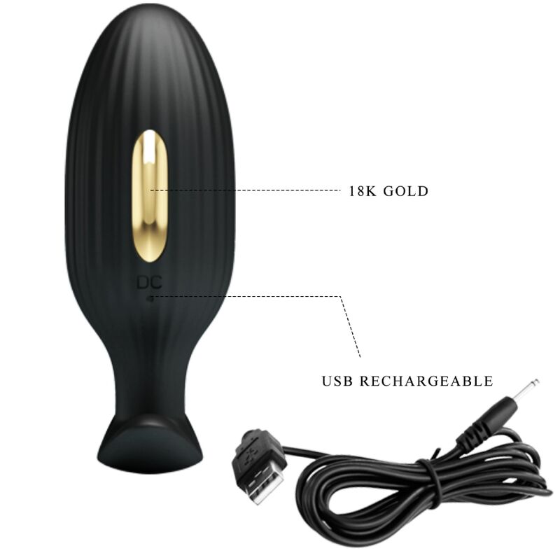 Jefferson Black App Controlled Anal Plug