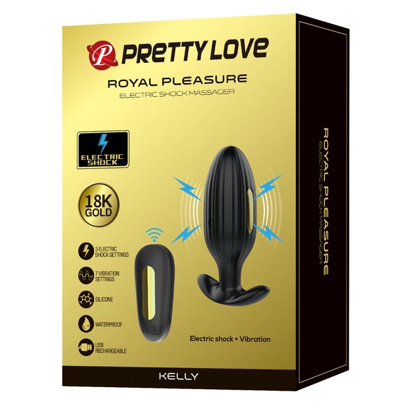 Vibrateur anal rechargeable kelly plug noir