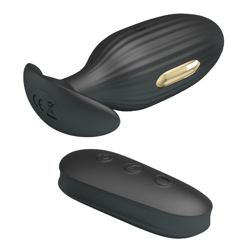 Kelly plug rechargeable anal vibrator black