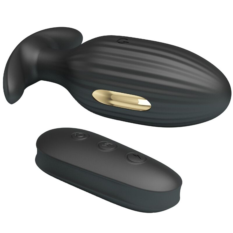 Kelly plug rechargeable anal vibrator black